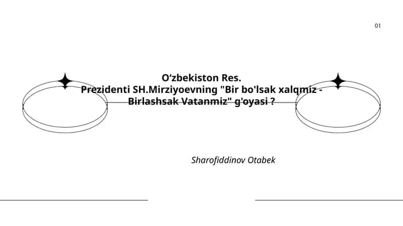 "Bir bo'lsak xalqmiz - Birlashsak Vatanmiz" g'oyasi 1