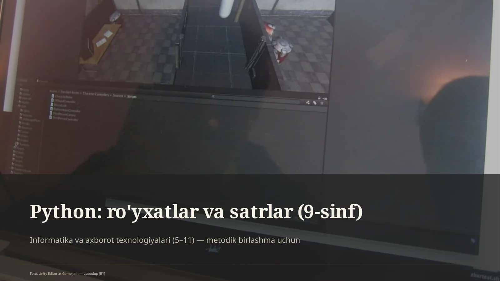 Python: ro'yxatlar va satrlar (9-sinf) 1