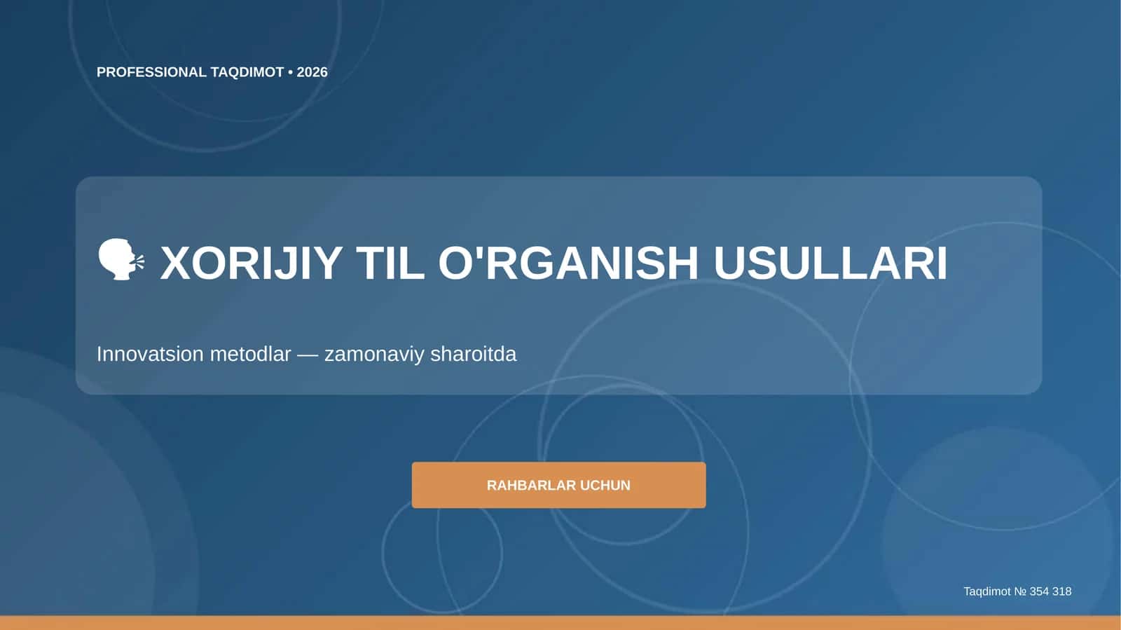 XORIJIY TIL O'RGANISH USULLARI 1