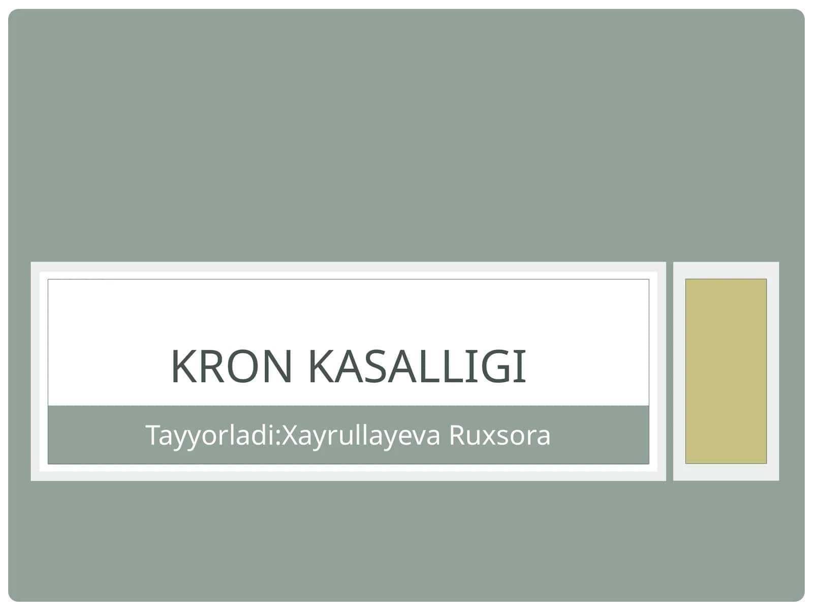 KRONKASALLIGI 1