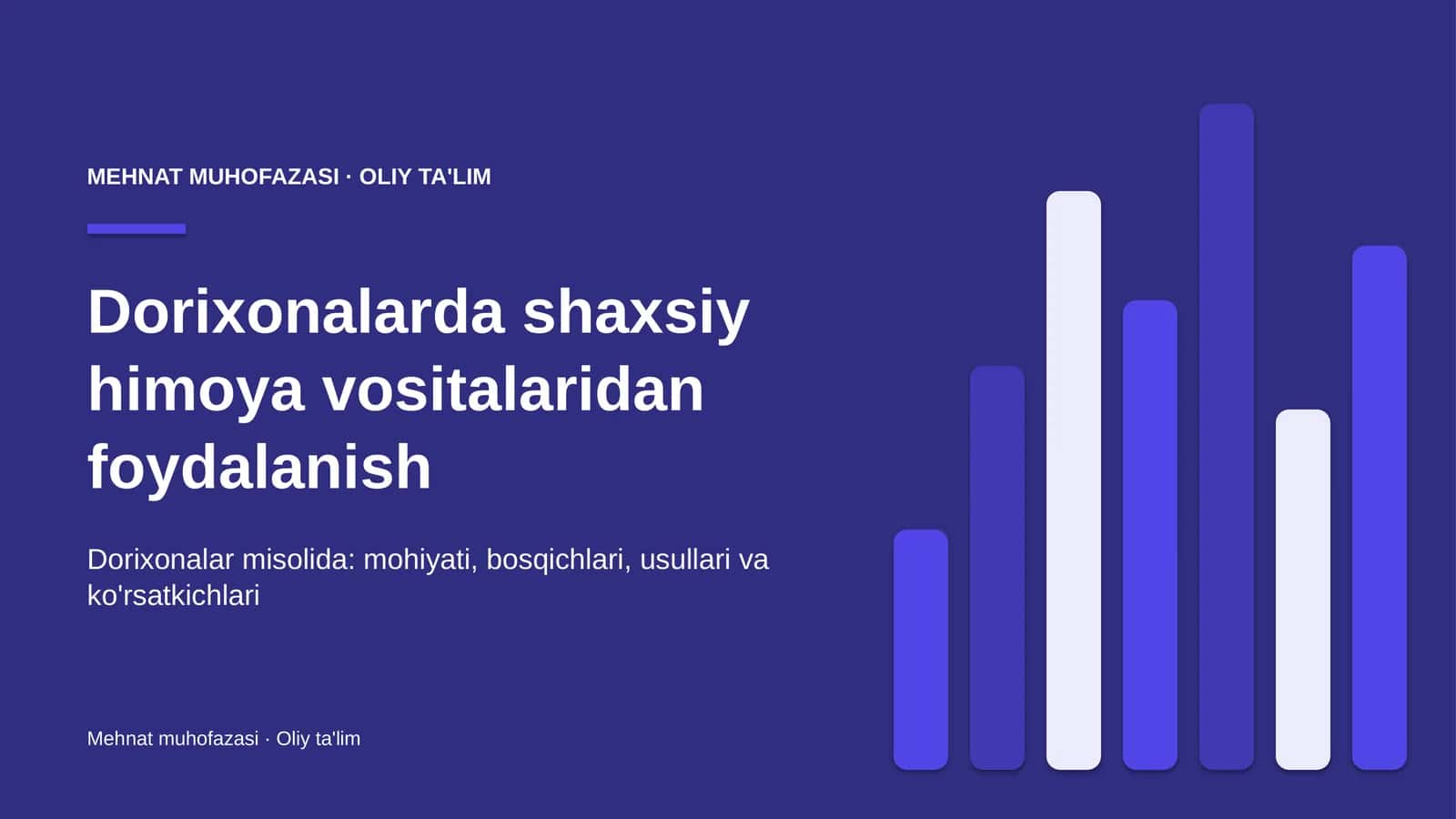 dorixonalarda shaxsiy himoya vositalaridan foydalanish 9790 1