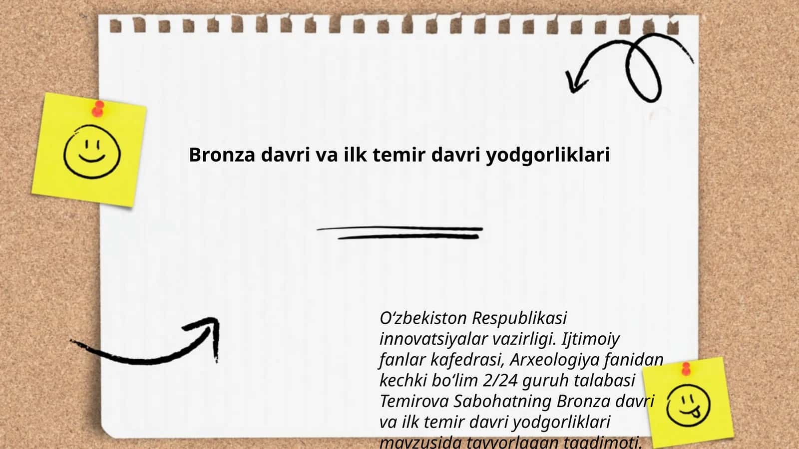 Bronza davri va ilk temir davri yodgorliklari 1