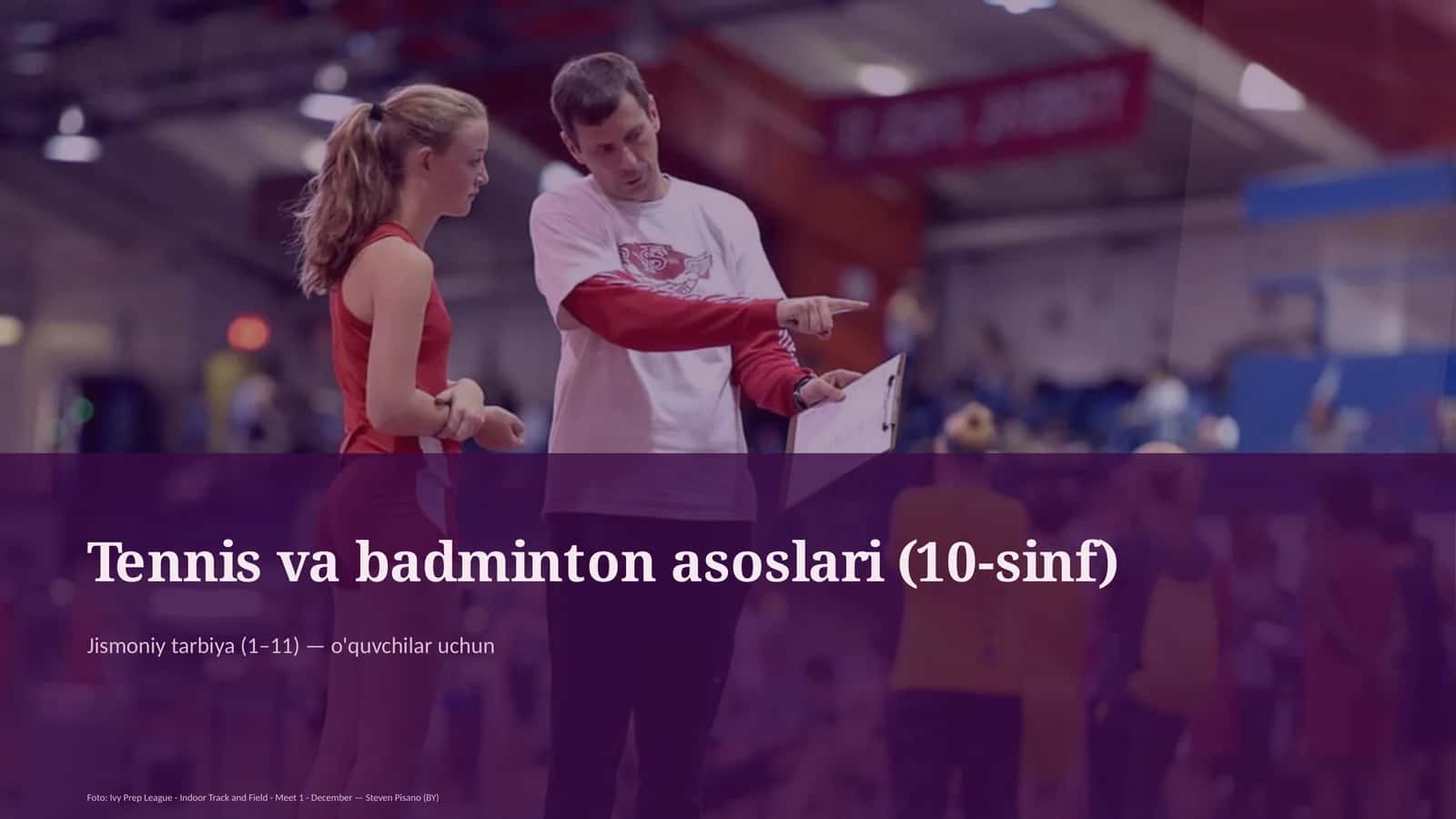 Tennis va badminton asoslari (10-sinf) 1