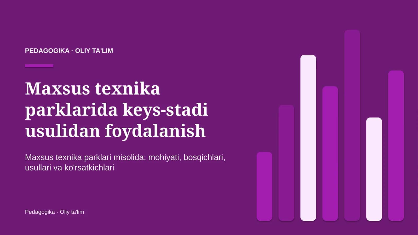 maxsus texnika parklarida keys stadi usulidan foydalanish 3779 1