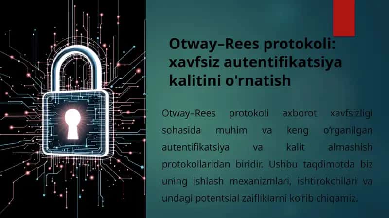 Otway–Rees protokoli 1