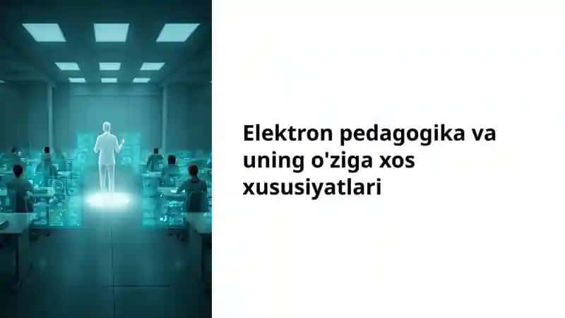 Elektron pedagogika 1