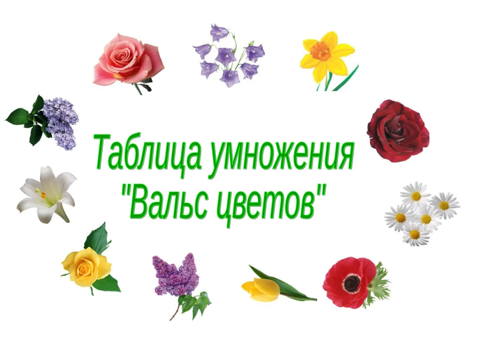 Таблица умножения 1