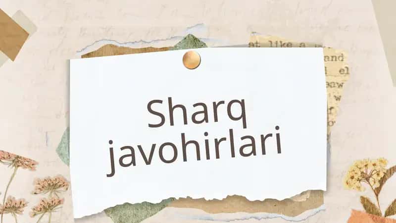 Sharq javohirlari 1