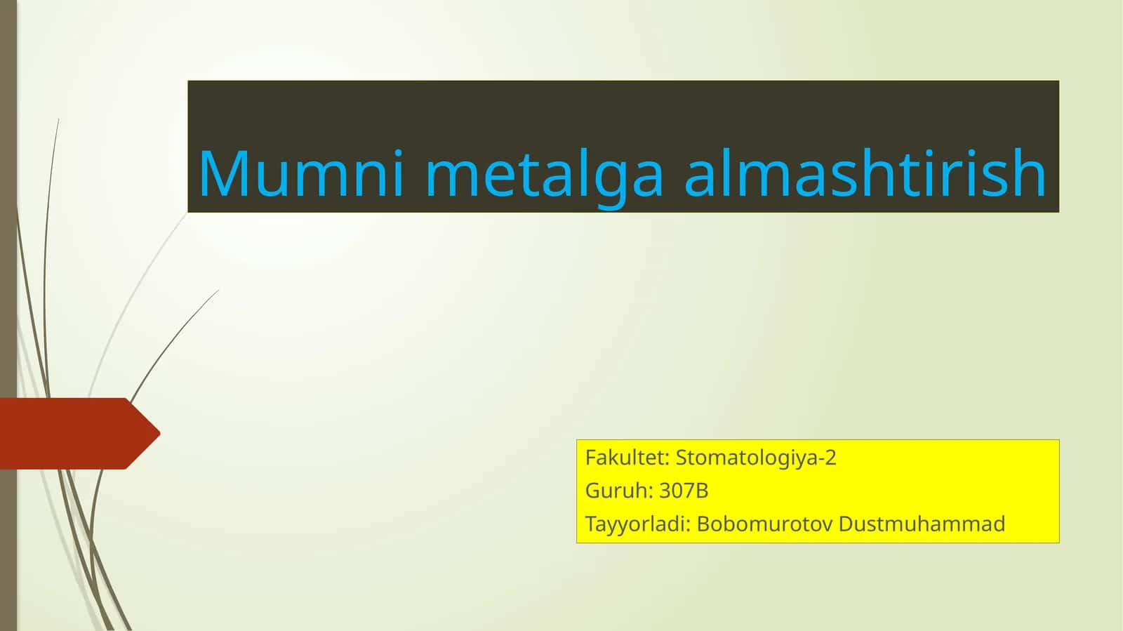 mumli karkazlarni metal qotishmaga almashtirish 1