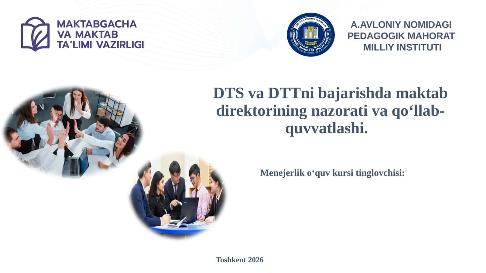Managerlik o‘quv kursi 1