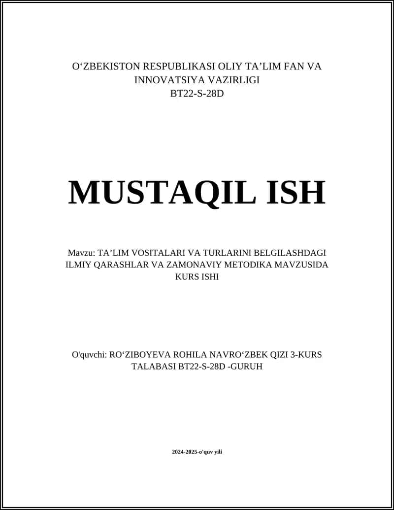 Ta'lim vositalari 1