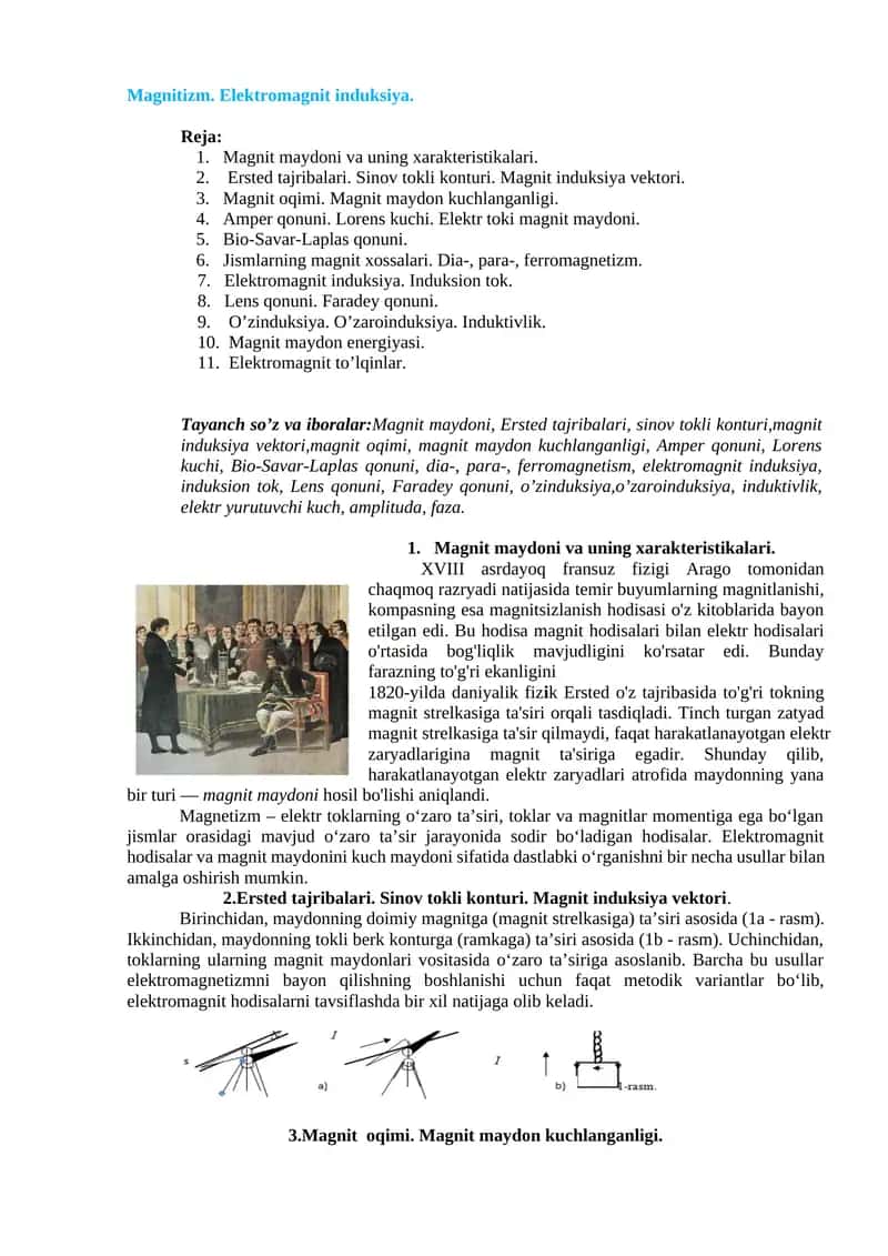 Magnetizm. Elektromagnit induksiya 1