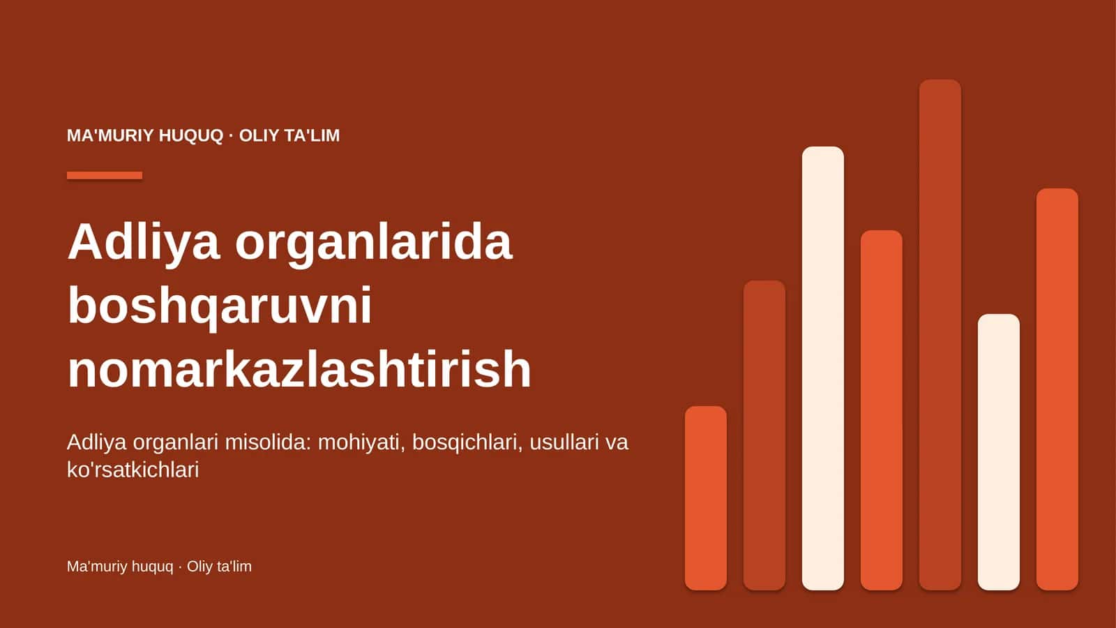 adliya organlarida boshqaruvni nomarkazlashtirish 3215 1
