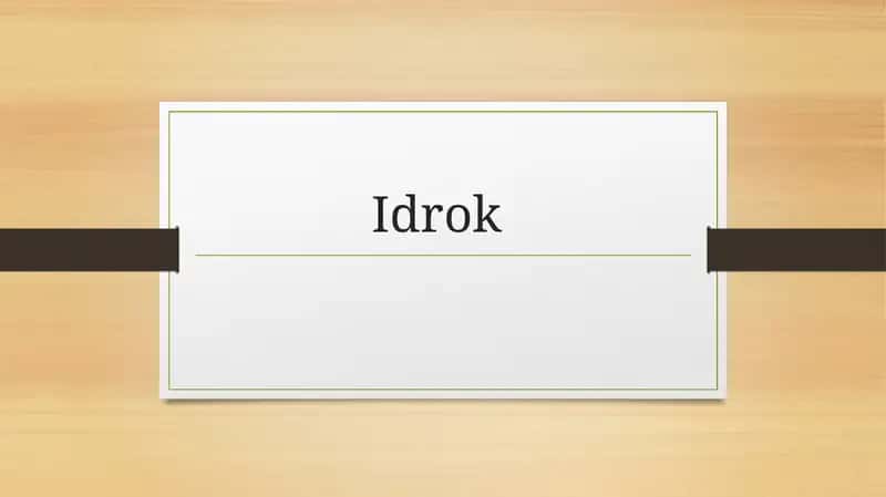 Idrok 1