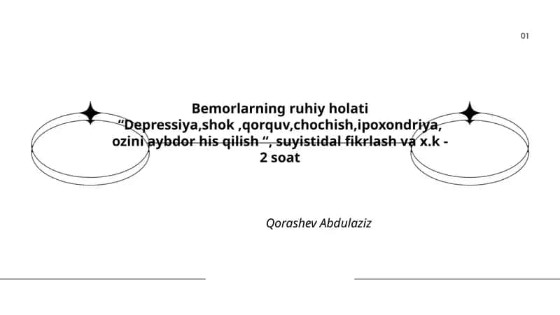 Depressiyaning klinik belgilari va diagnostika mezonlari 1