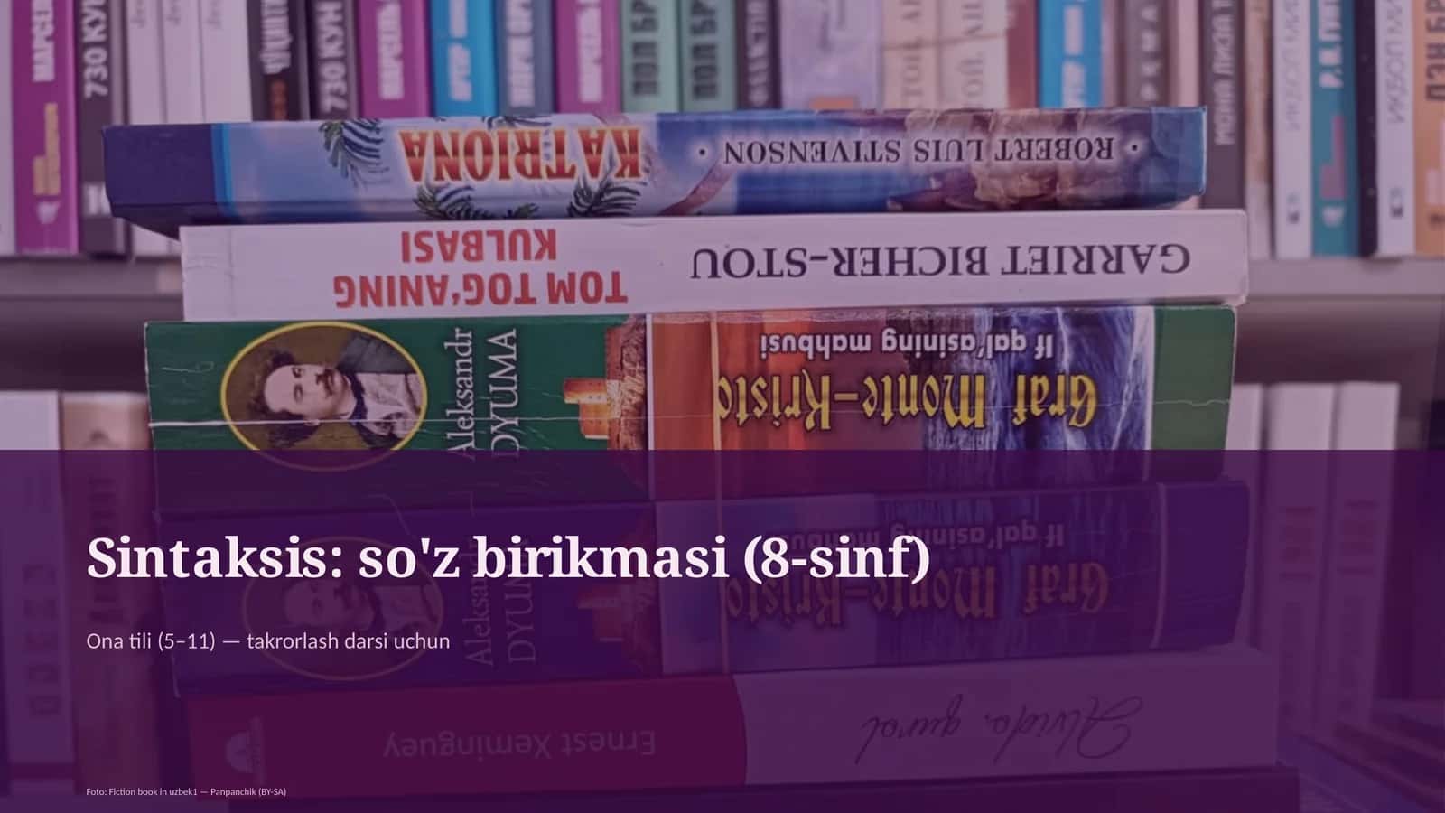Sintaksis: so'z birikmasi (8-sinf) 1