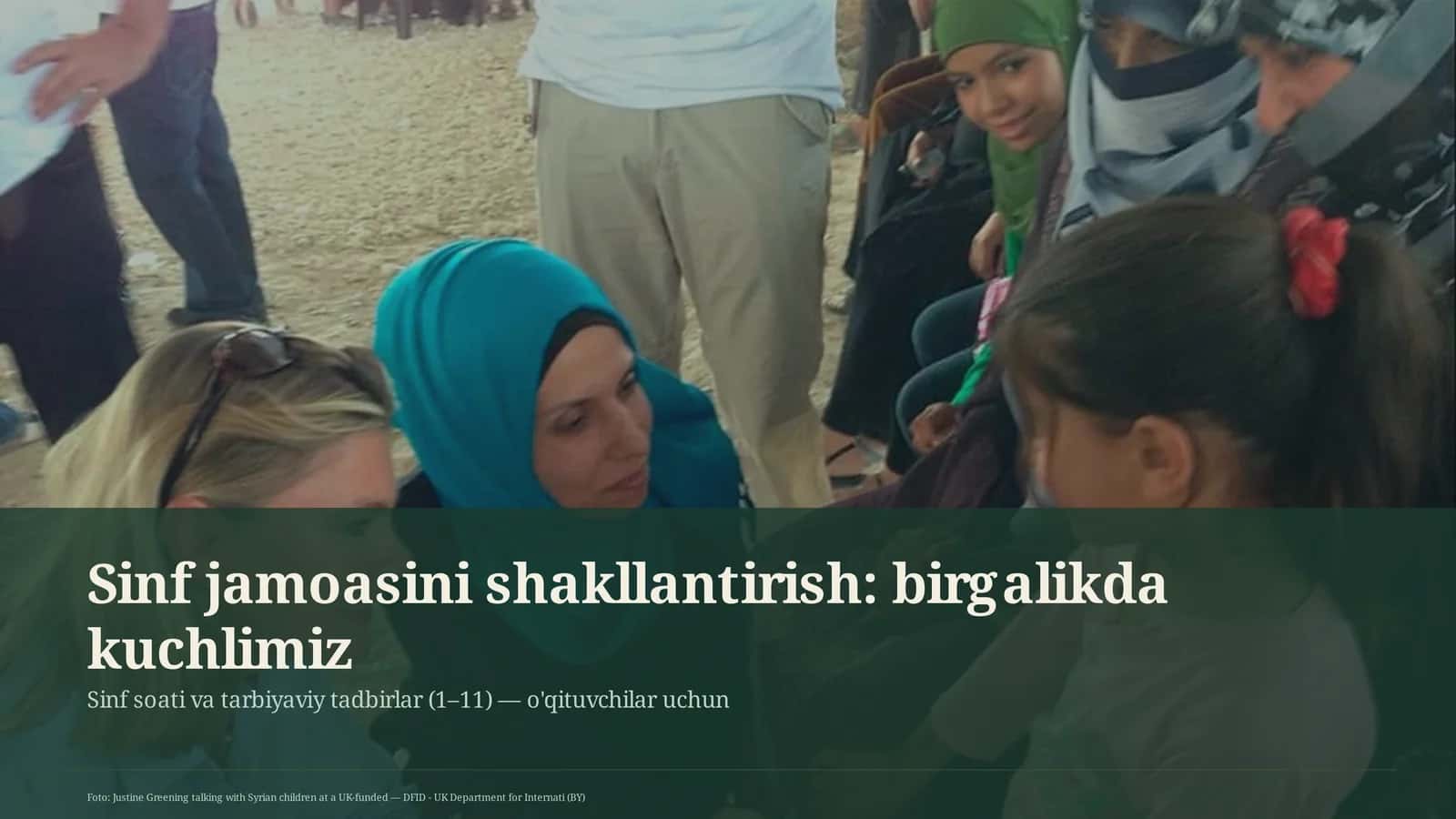 Sinf jamoasini shakllantirish: birgalikda kuchlimiz 1