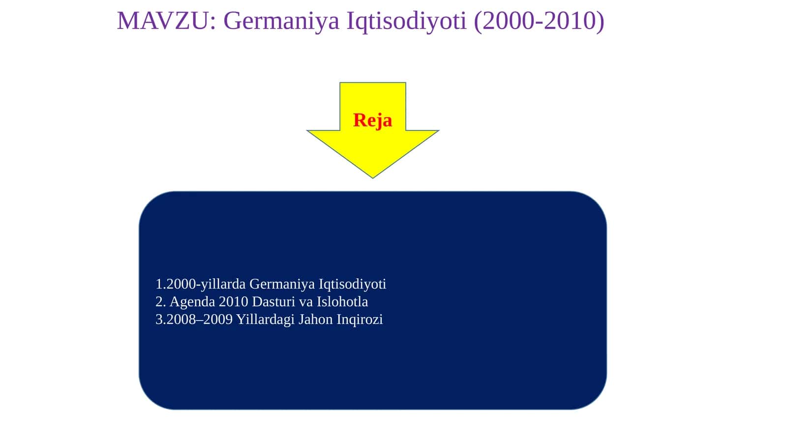 Germaniya Iqtisodiyoti (2000-2010) 1