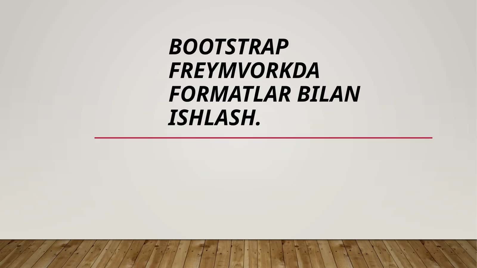 ppt bootstrap 1