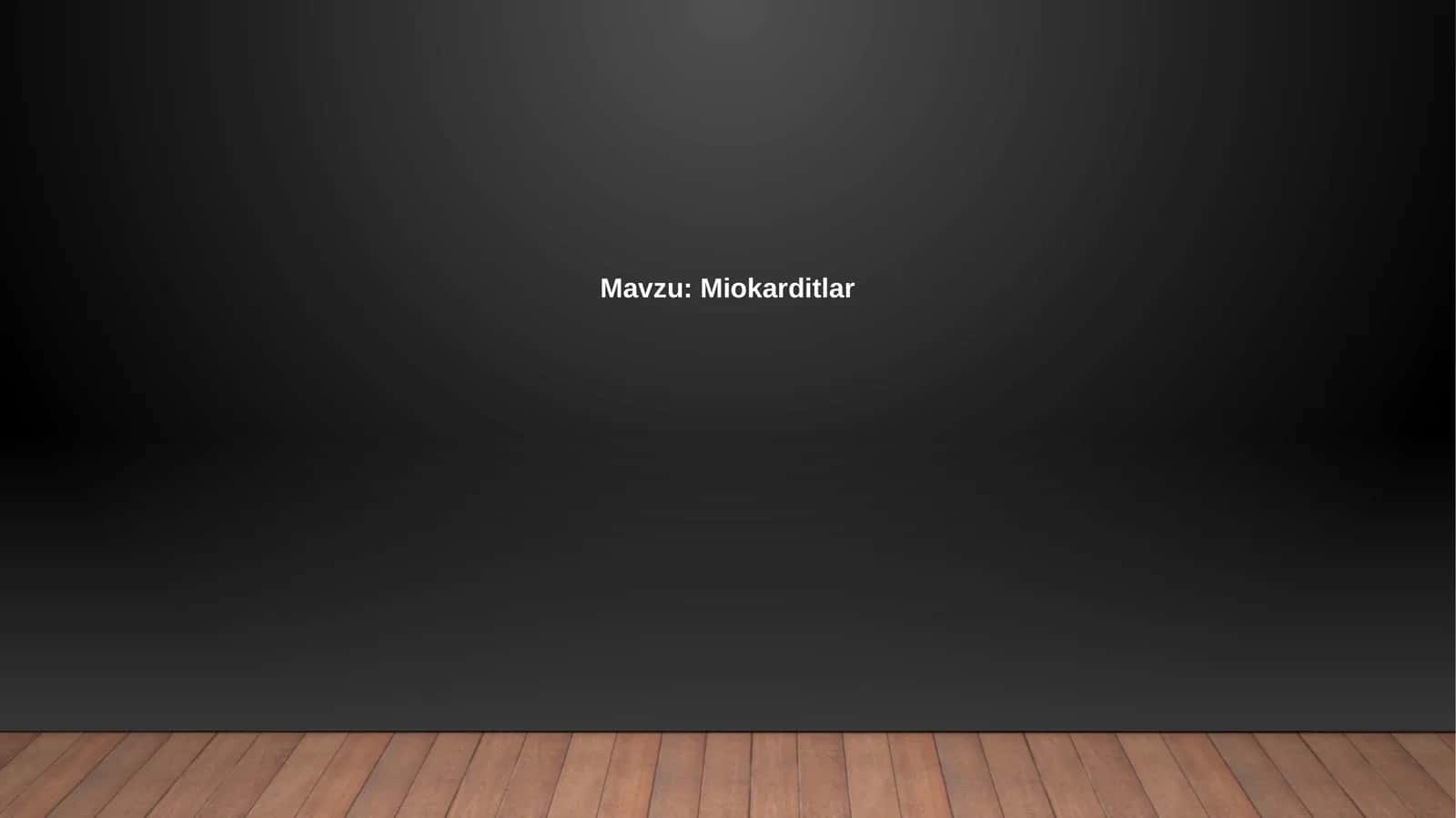 Miokarditlar 1