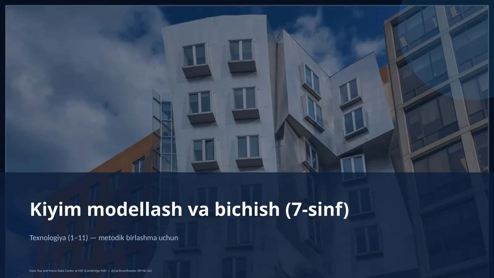 Kiyim modellash va bichish (7-sinf) 1