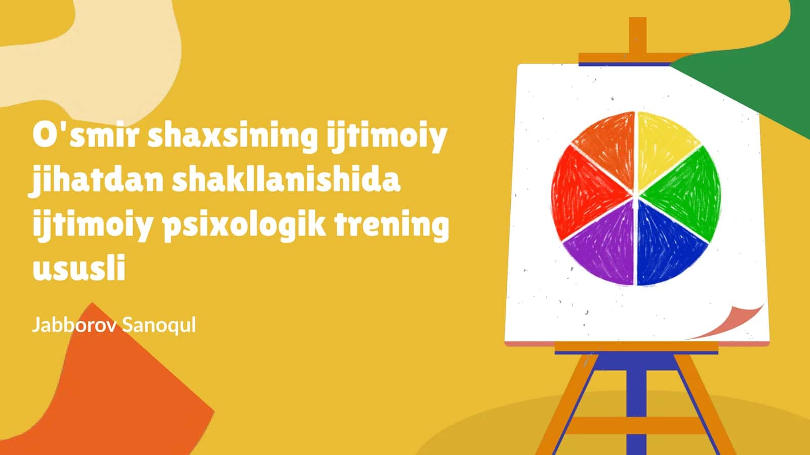 O'smir shaxsining ijtimoiy jihatdan shakllanishida ijtimoiy psixologik trening ususli 1