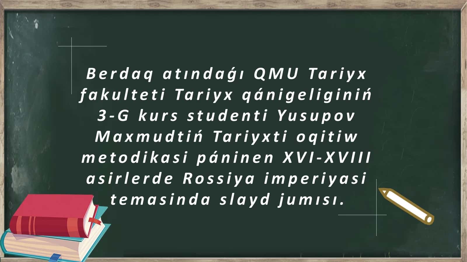 Tariyxtioqitiw metodi 1