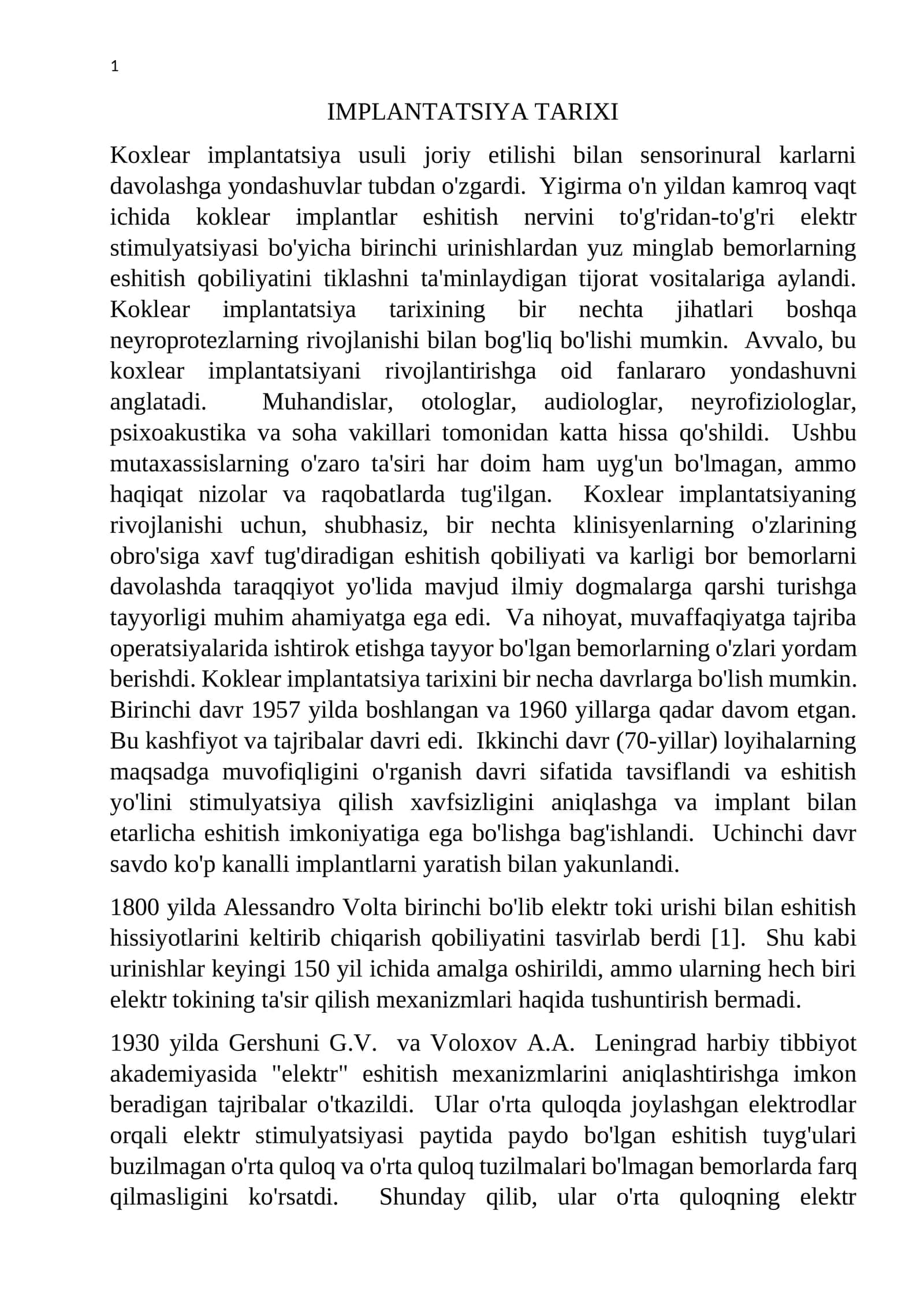 IMPLANTATSIYA TARIXI 1
