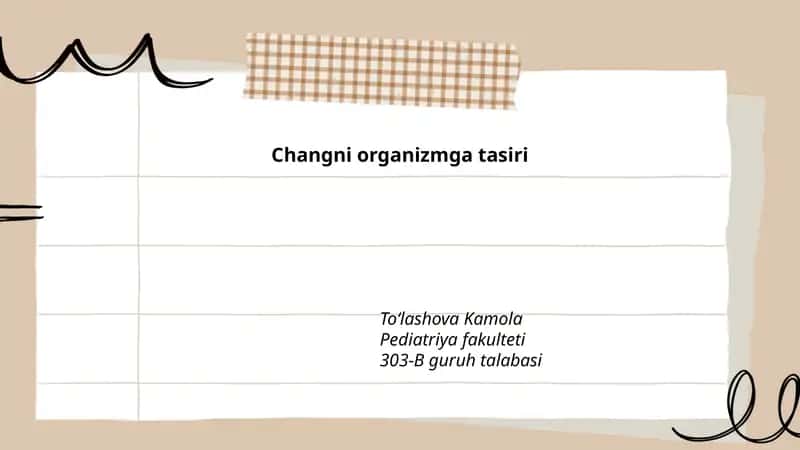 Changni organizmga tasiri 1