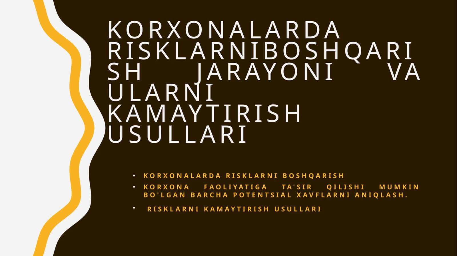 Korxonalardarisklarniboshqarishjarayonivaularnikamaytirishusullari 1