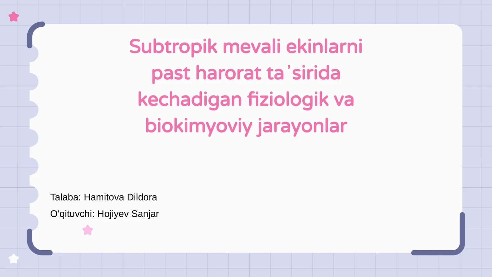 Kichkina haroratning subtropik mevali ekinlarga ta'siri 1