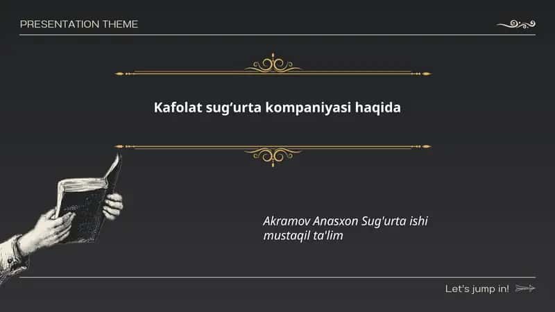 Kafolat sug‘urta kompaniyasi haqida 1