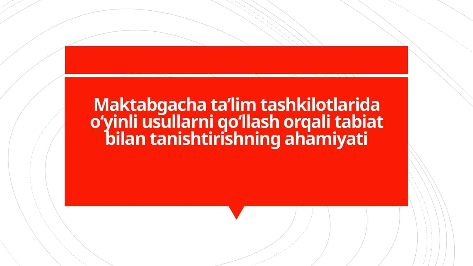 Maktabgacha ta’limda tabiat bilan tanishtirish 1