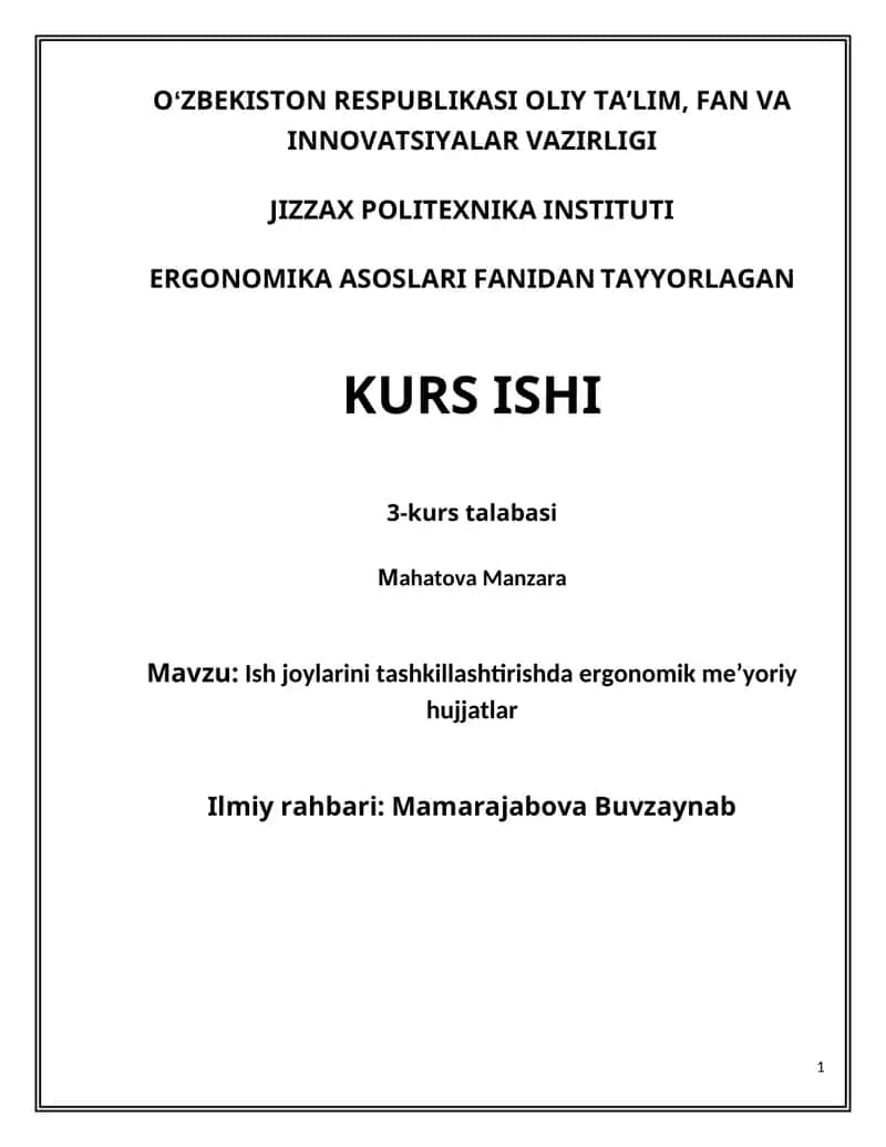 ergonomika asoslari 1