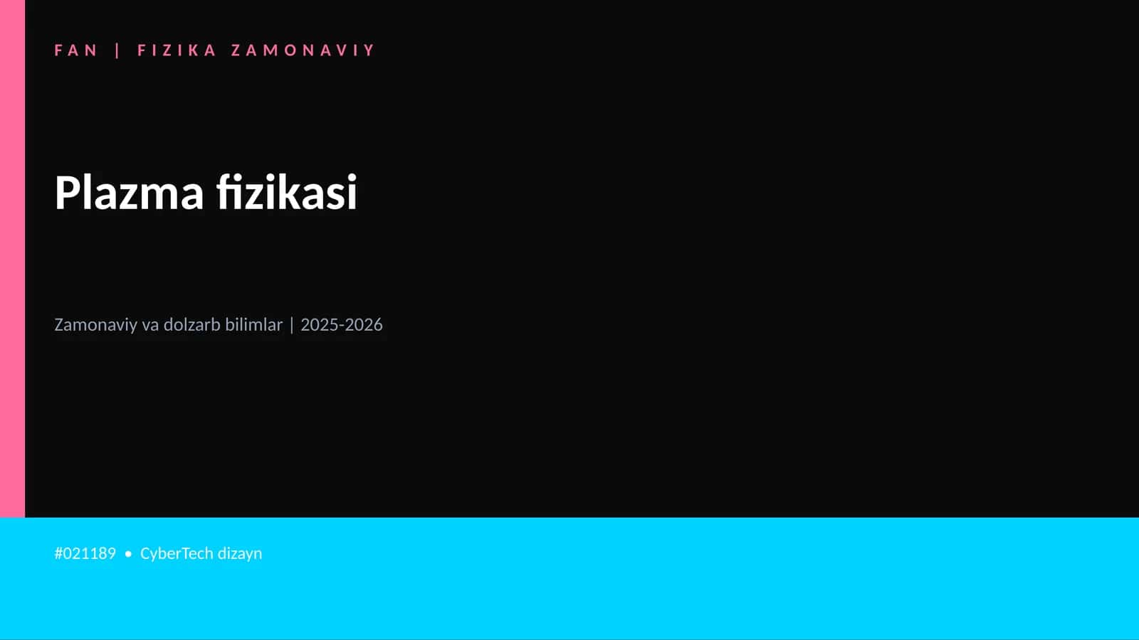 Plazma fizikasi 1
