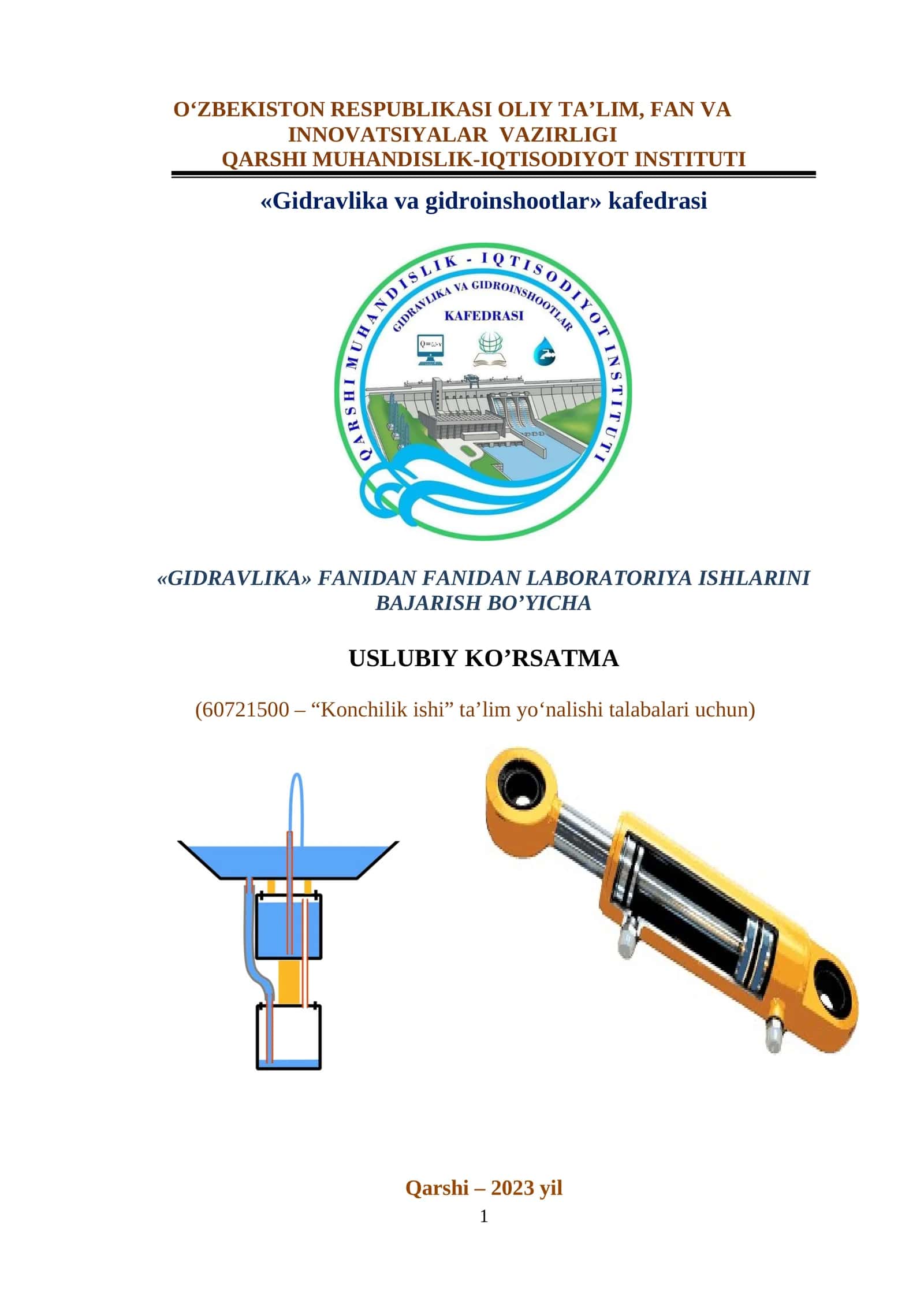 Gidravlika fanidan laboratoriya ishlari 1