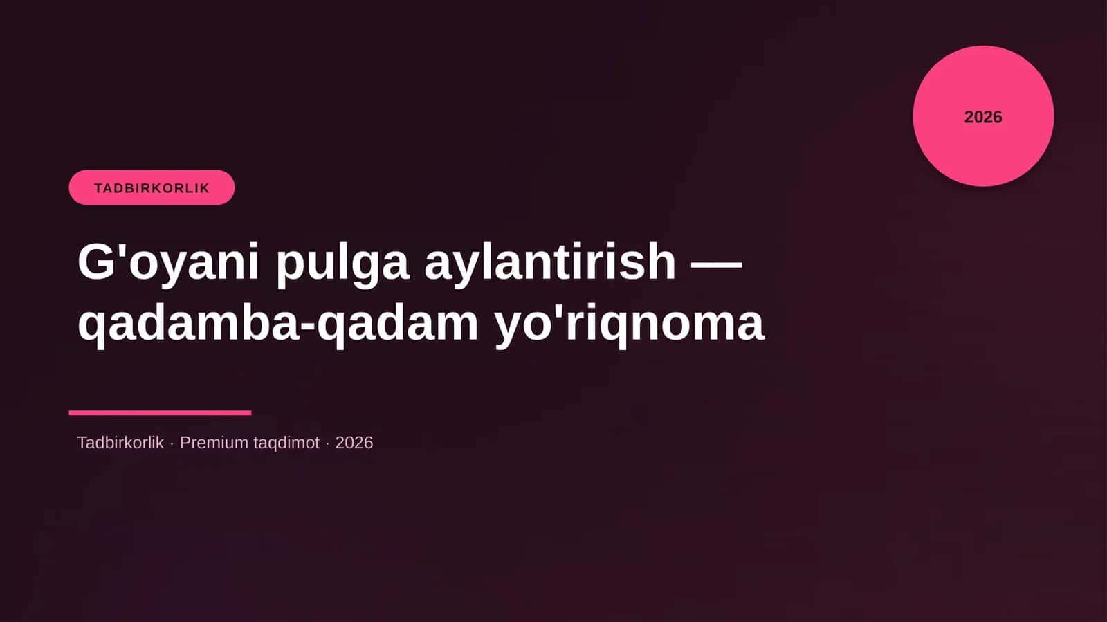 G'oyani pulga aylantirish — qadamba-qadam yo'riqnoma 1
