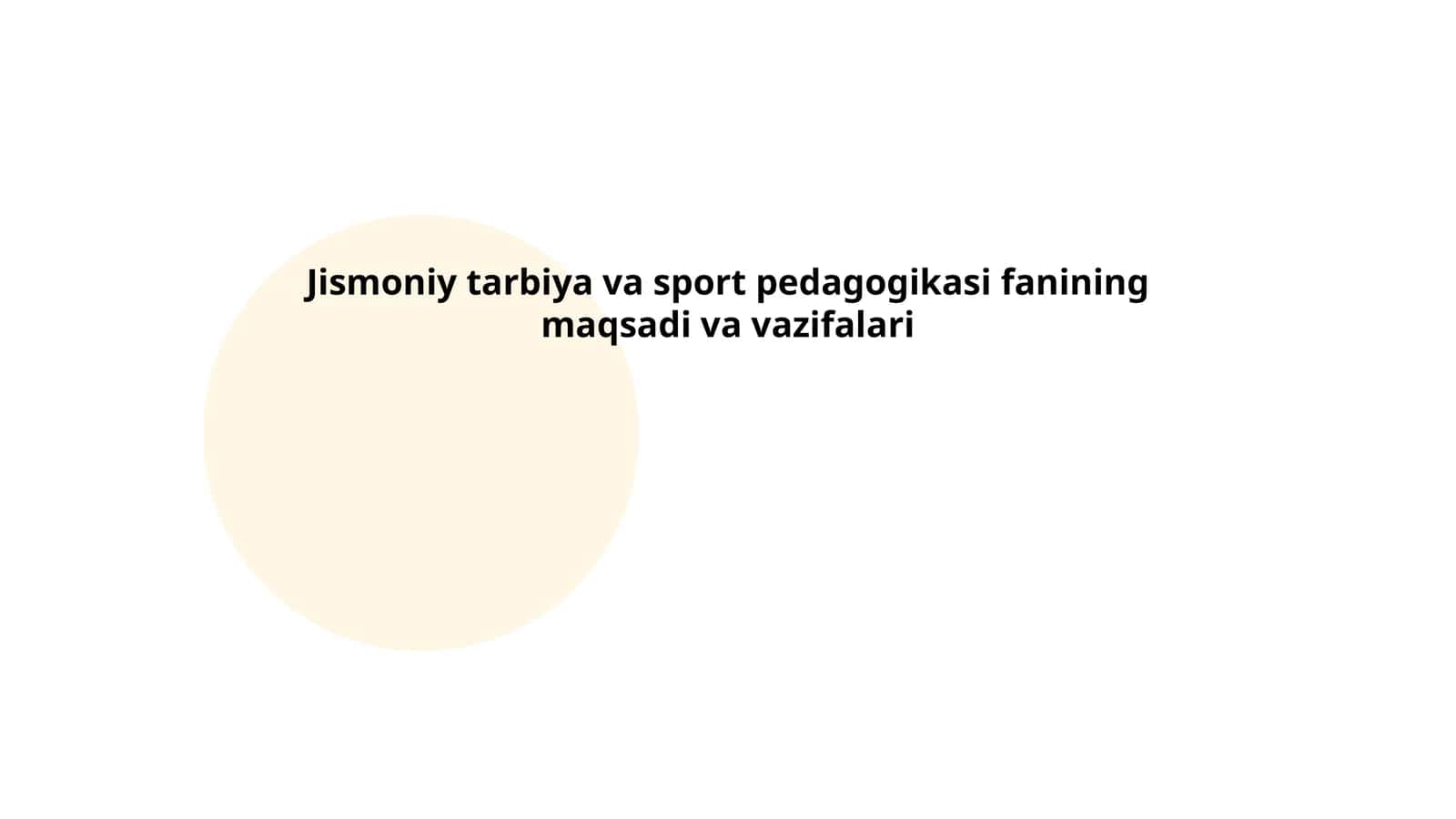 Jismoniy tarbiya va sport pedagogikasi fanining maqsadi va vazifalari 1