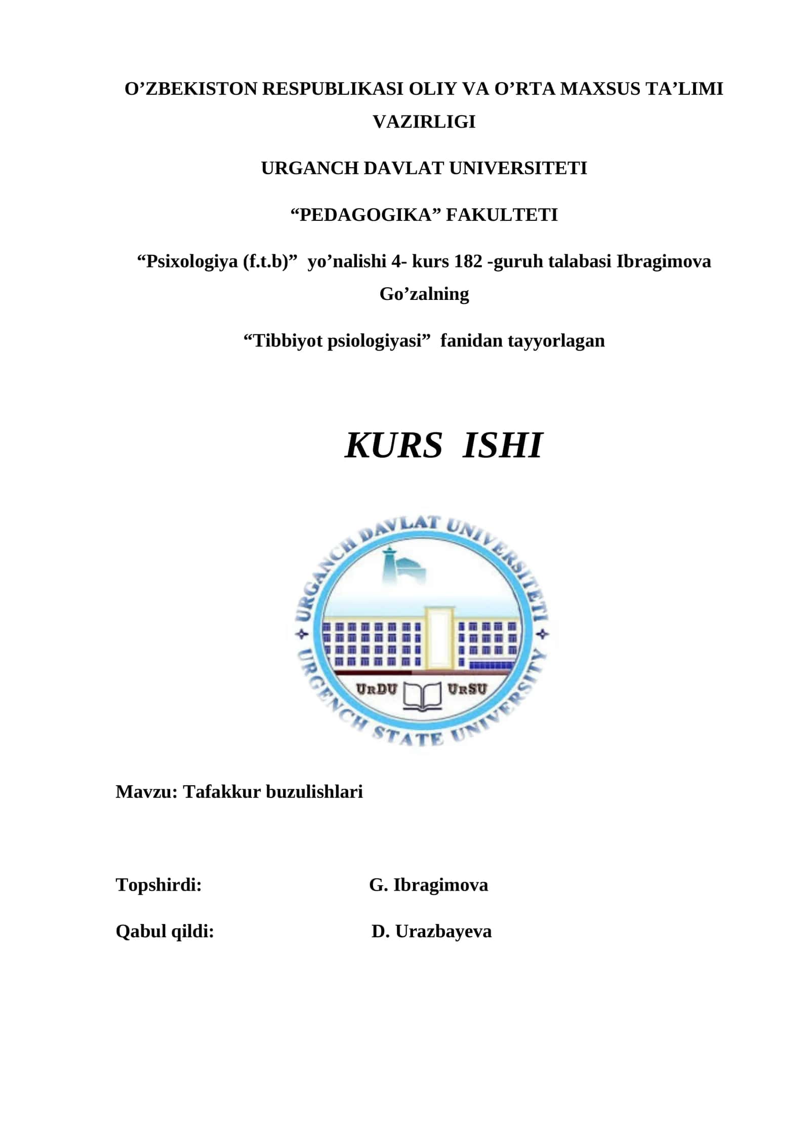 Tibbiyot psiologiyasi 1