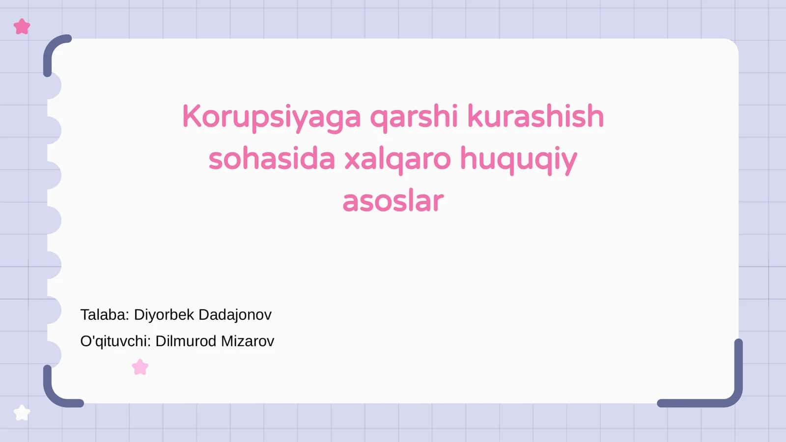 Korupsiyaga qarshi kurashish sohasida xalqaro huquqiy asoslar 1