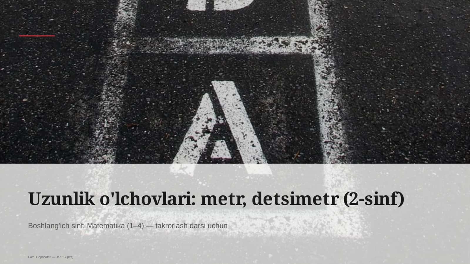 Takrorlash darslari "Matematika" uchun 1