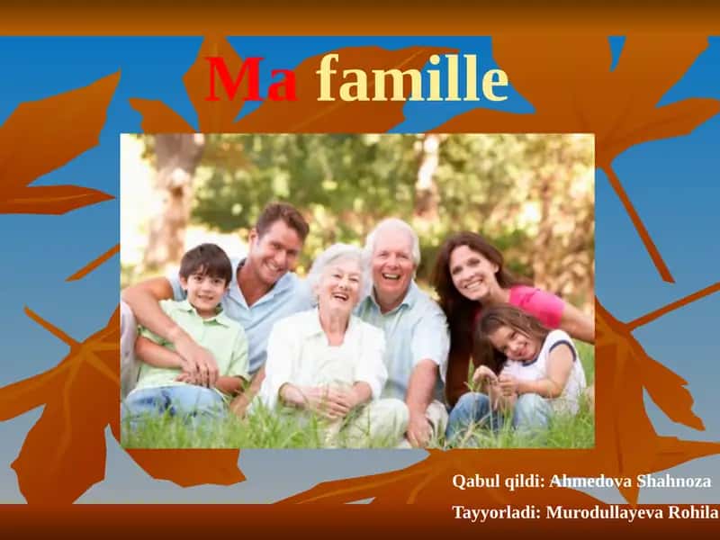Ma famille 1