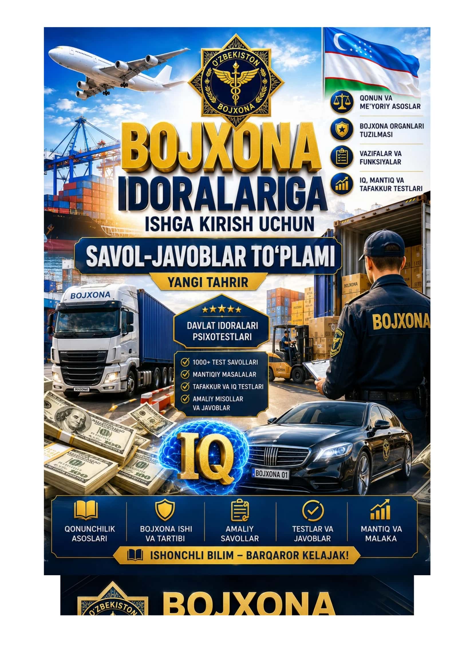 Bojxona test javoblari bilan tayyor 1