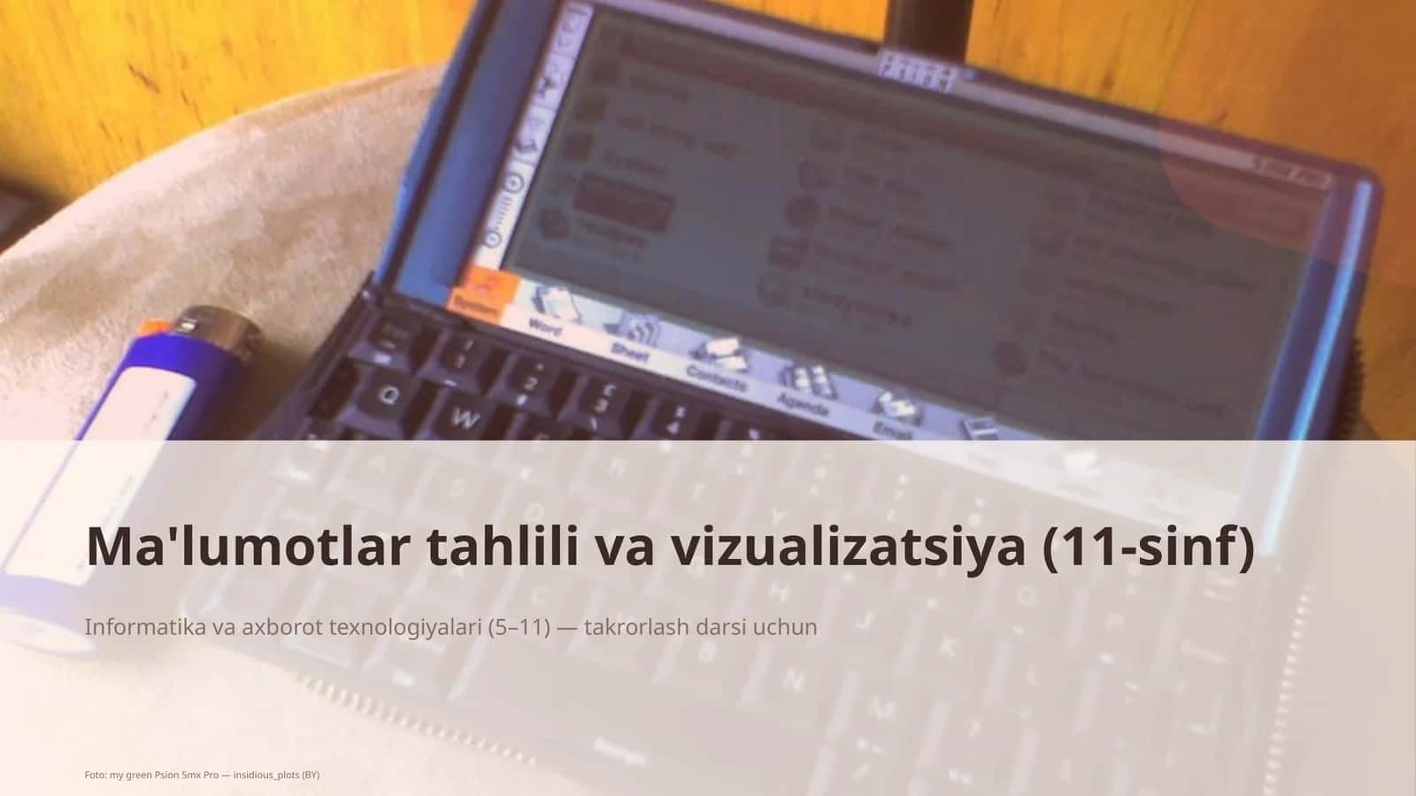 Ma'lumotlar tahlili va vizualizatsiya (11-sinf) 1