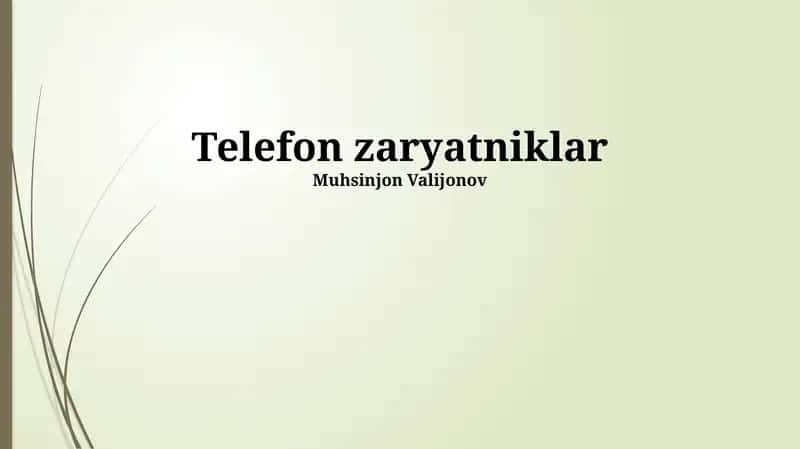 Telefon zaryatniklar 1