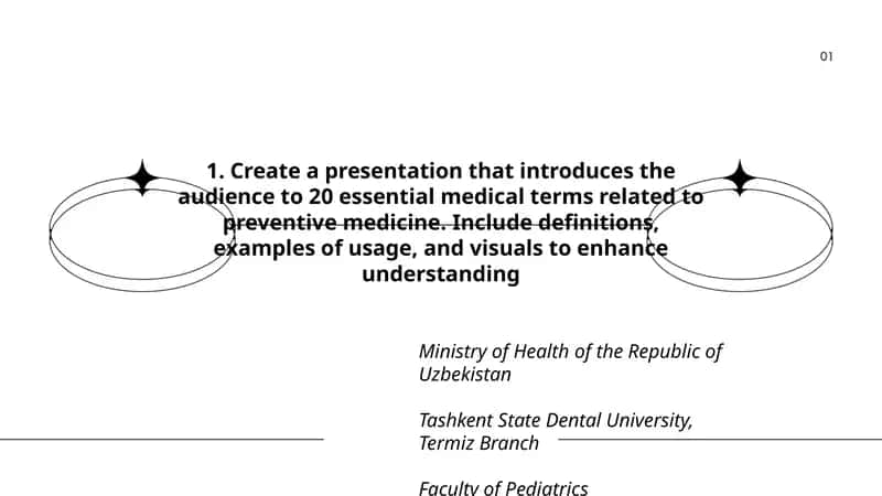 20 essential medical terms related to preventive medicine 1
