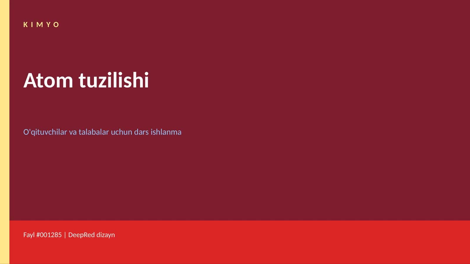 Atom tuzilishi 1