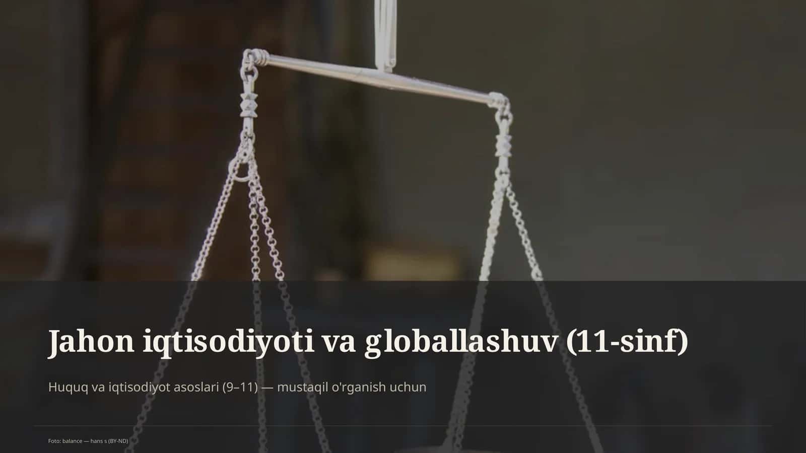 Huquq va iqtisodiyot asoslari (9–11) 1