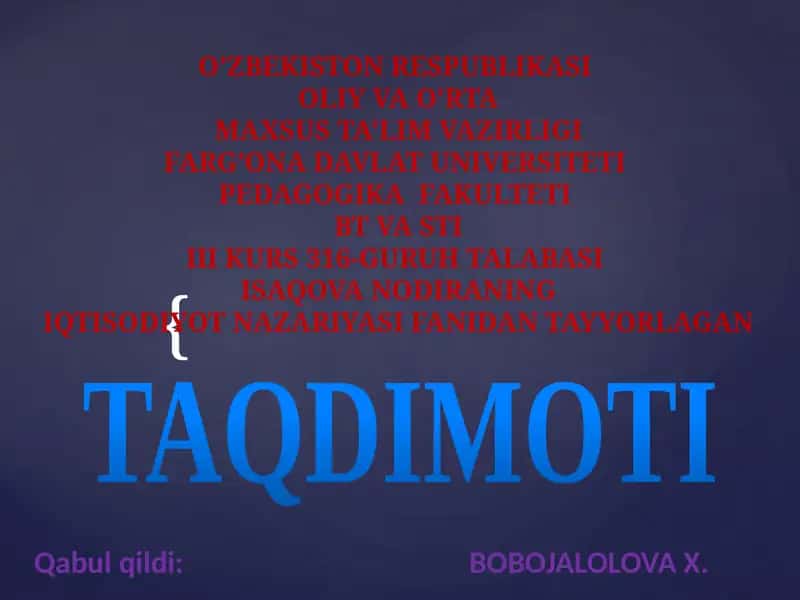 Bozor iqtisodiyotiga o'tishning modellari 1