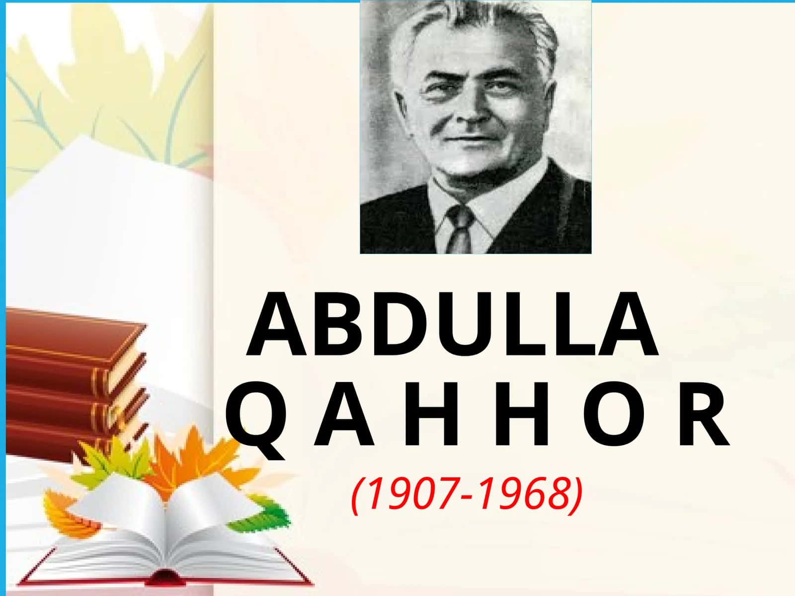 Abdulla Qahhor (1907-1968) 1